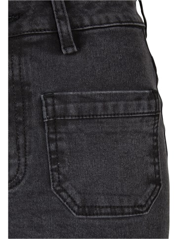 Urban Classics Urban Classics Damen Ladies Vintage Flared Denim Pants in black washed