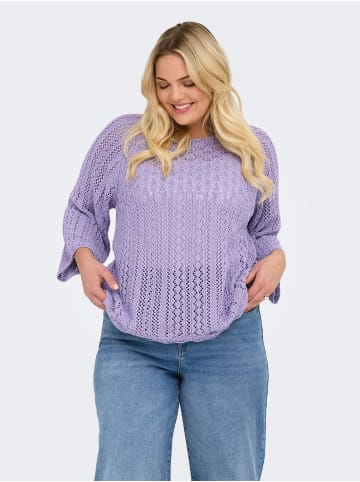 ONLY Carmakoma Strickpullover in Lavender
