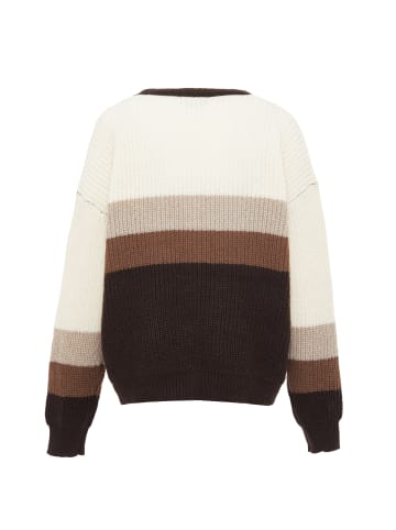 Jalene Damen Sweater in BRAUN MEHRFARBIG
