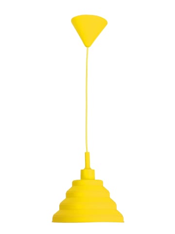 näve Pendelleuchte "CARA" in gelb - (L)24 cm x (B)24 cm x (H)120 cm