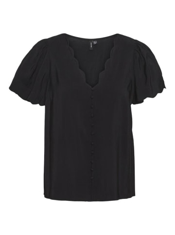 Vero Moda Halbarmbluse in Schwarz