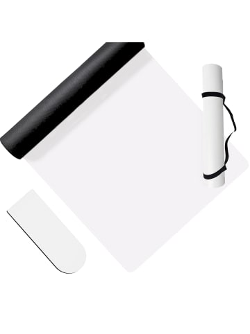 relaxdays Yogamatte in Weiß - (B)68 x (H)0,5 x (T)183 cm