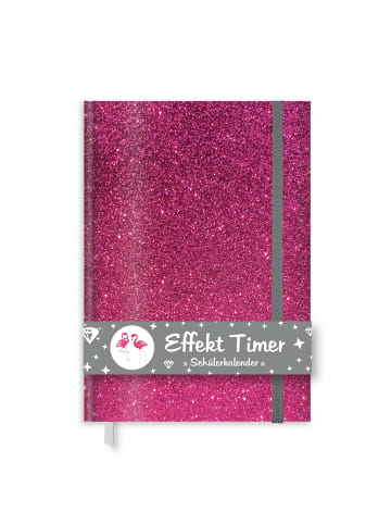 ROTH Timer A6 mit Glittereffekt, Pink Glitter in Blau