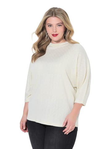 MIAMODA Jacquard-Pullover in offwhite