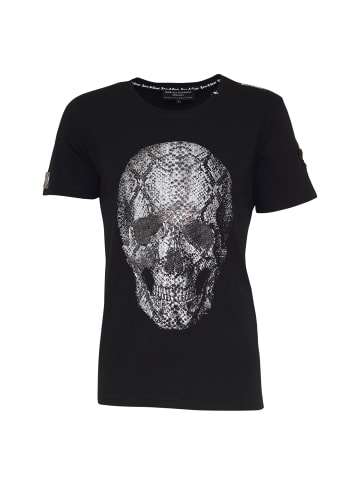 Roberto Geissini Skull Snake T-Shirt Schwarz
