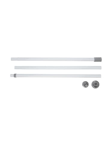 Wenko Hauptstange Mod. Herkules 165-300 cm, 2er Set, Hauptstange Herkules 165-300 cm, 2er Set in Weiß