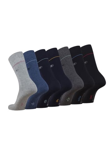 Tom Tailor 7er Pack Basicsocks in Geschenkbox in grey melange