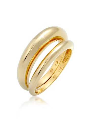 Elli Ring 925 Sterling Silber Ring Set in Gold