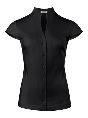 Vincenzo Boretti Bluse tailliert in schwarz