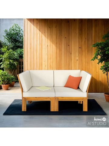 home24 Loungegruppe LEXI 2-teilig in Wollweiß