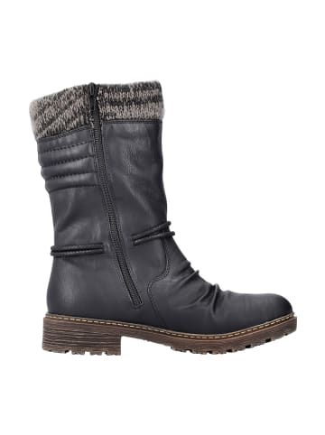 rieker Komfort Stiefeletten in Schwarz
