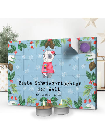 Mr. & Mrs. Panda Duftkerzen Adventskalender Panda Beste Schwiege... in Eisblau