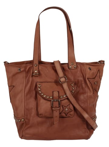 Samantha Look Shopper echt Leder in cognac