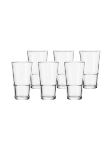 LEONARDO 6er Set Trinkgläser Event 240 ml transparent in transparent