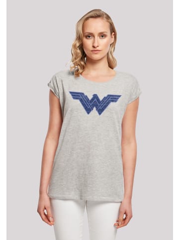 F4NT4STIC T-Shirt DC Comics Wonder Woman Pattern Fill Logo in grau meliert