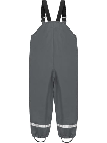 Normani Outdoor Sports Kinder Regenhose mit Hosenträgern Skjolden in Grau