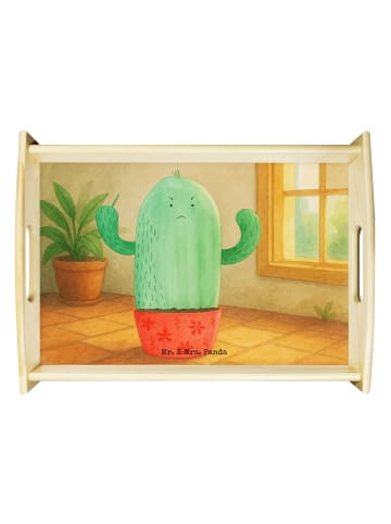 Mr. & Mrs. Panda Tablett Kaktus Wut Design ohne Spruch in Weiß