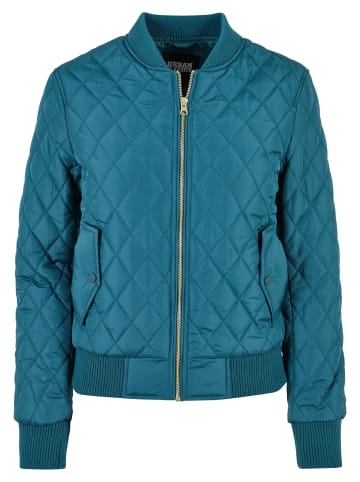 Urban Classics Urban Classics Damen Ladies Diamond Quilt Nylon Jacket in jasper