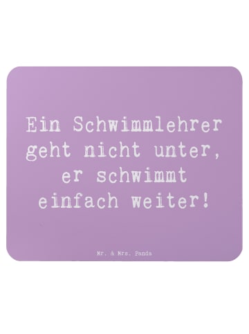 Mr. & Mrs. Panda Mauspad Spruch Schwimmlehrer Motivation mit Spruch in Lavendeltraum
