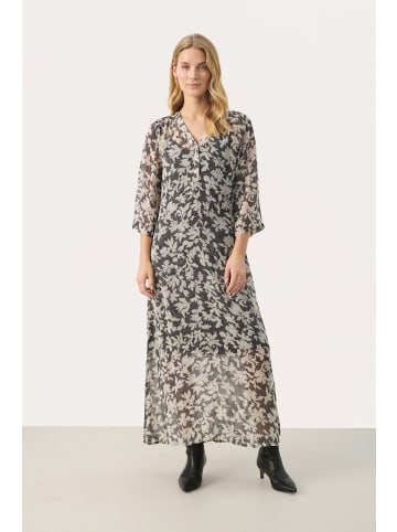 PART TWO Kleid BeritPW in Black Stitch Leaf print