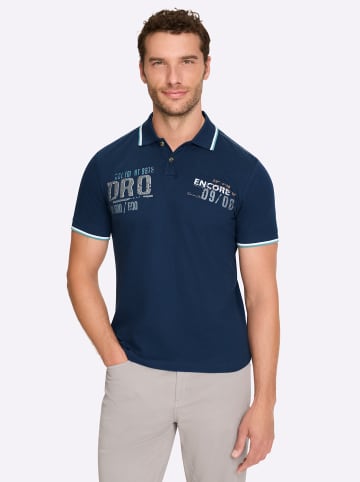 WITT WEIDEN Kurzarm-Poloshirt in dunkelblau