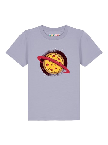 wat? Apparel T-Shirt Pizza Planet in Lavender