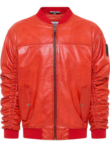 Carlo Colucci Lederjacke Desiato in Rot