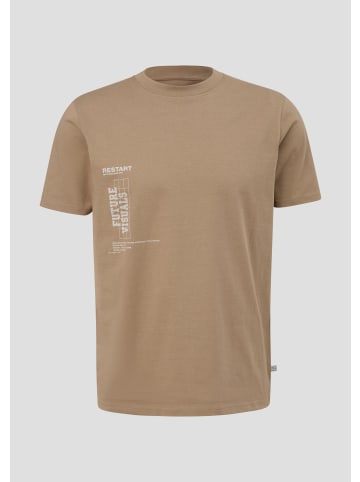 QS T-Shirt in 82D0_sandfarben