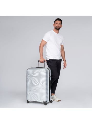 Pactastic Collection 02 THE LARGE 4 Rollen Trolley 77 cm silver metallic 2
