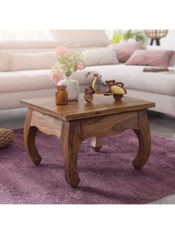 FineBuy Couchtisch in Braun / Sheesham / 60x60x40