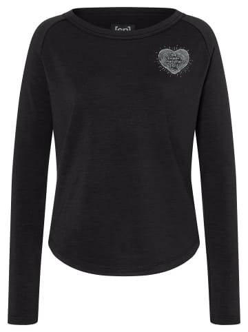super.natural LITTLE HEARTWOOD CREW in schwarz
