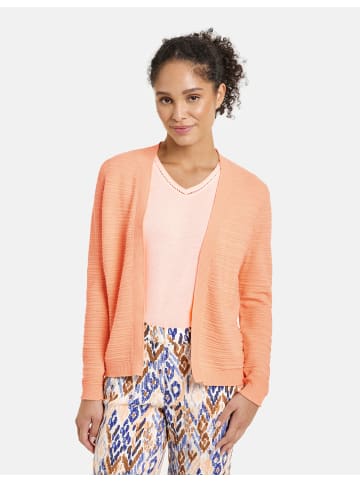 Gerry Weber Jacke Strick in Apricot Crush