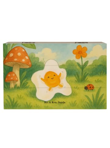 Mr. & Mrs. Panda Aufbewahrungsbox Spiegelei Ei Design ohne Spruch in Weiß