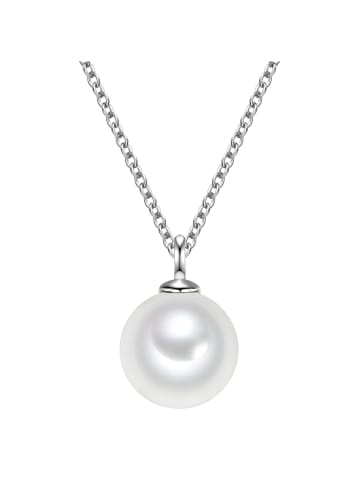 Glanzstücke München Kette aus Sterling Silber mit Muschelkernperle in silber