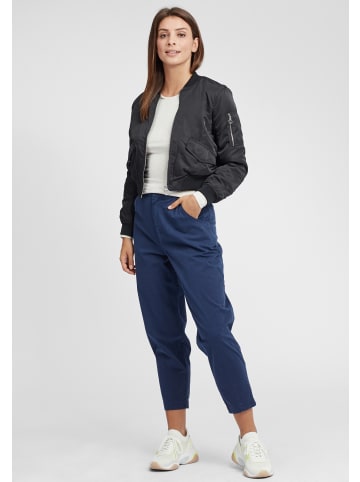 Oxmo Langarmshirt OXMarie 21900021ME Longsleeve in Basic-Optik in dunkelgrau