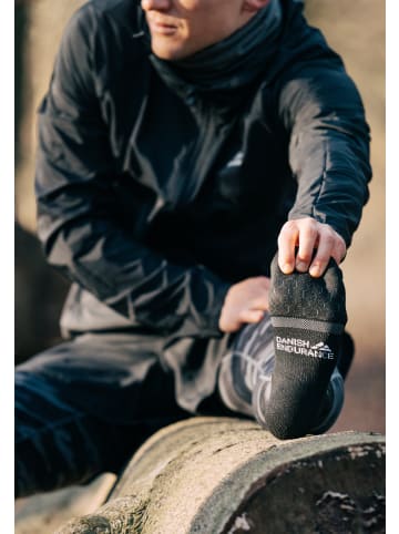 DANISH ENDURANCE Socken Long Distance Quarter in Black/Grey