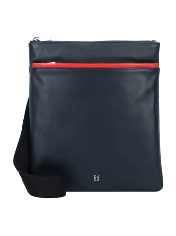 DuDu Panay Umhängetasche Leder 24 cm navy