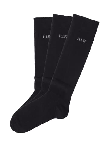 H.I.S Kniestrümpfe in 3x schwarz