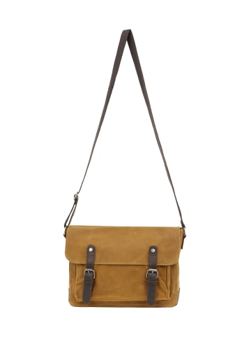 DreiMaster Vintage Men Messenger Bag in Camel