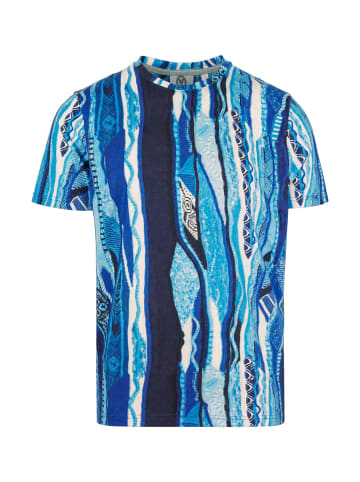 Carlo Colucci T-Shirt Fiaider in Blau / Mehrfarbig