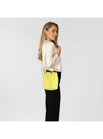 DuDu Filicudi Beuteltasche Leder 14 cm in citrus yellow