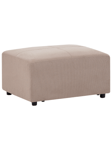 Beliani Ottomane KOHLO in Beige/Schwarz - (W) 95 x (H) 48 x (L) 70 cm