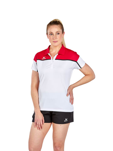 erima Change By Erima Poloshirt in weiß/rot/schwarz