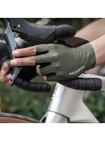 Rockbros Kurzfinger-Fahrradhandschuhe atmungsaktiv (L)