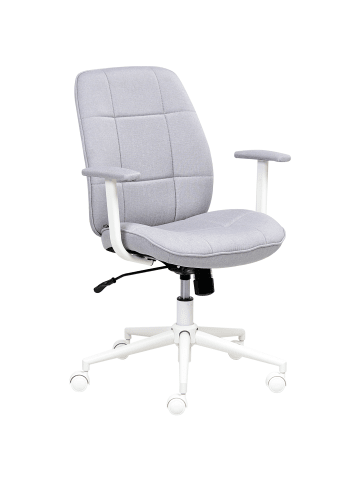 Beliani Bürostuhl CARLTON in Grau/Weiß - (W) 60 x (H) 87 x (L) 60 cm