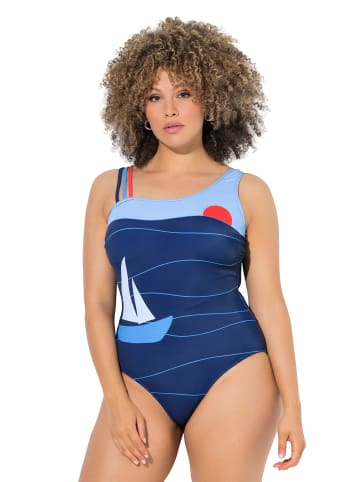 Ulla Popken Badeanzug in dunkelblau