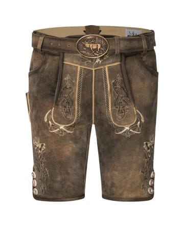 Stockerpoint Lederhose kurz Konrad in Havana