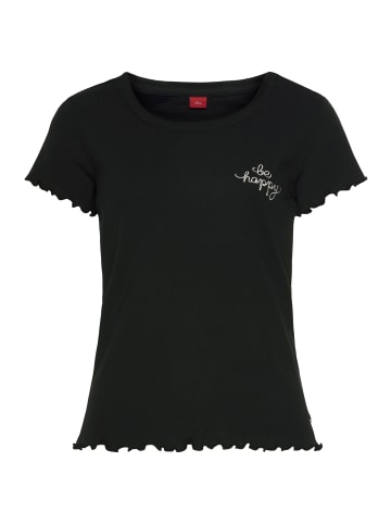 S. Oliver T-Shirt in schwarz