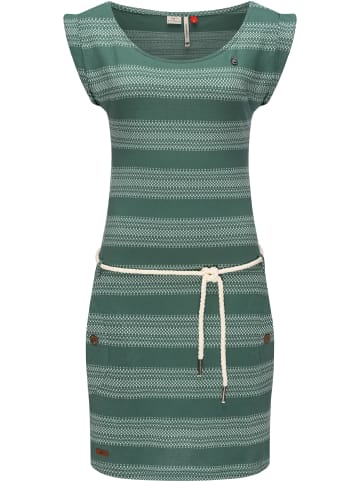 ragwear Sommerkleid Tag Blockstripes Intl. in Dusty Green