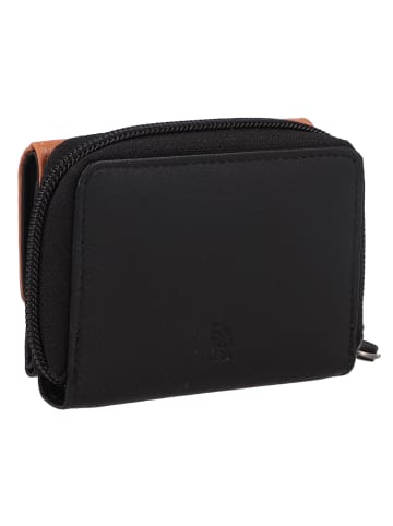Greenburry Nappa Geldbörse RFID Schutz Leder 11 cm black-tan